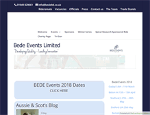 Tablet Screenshot of bede-events.co.uk